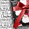 Black Santa Christmas Wrapping Paper, Reversible Holiday Gift Wrap with Classic From Santa & Merry Christmas Design for Kids, Season Party, Xmas Presents, 17 Inch X 33 Feet